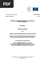 Comisia de La Veneția, Reacție de Urgență Pe Legile Justiției: Par Mai Degrabă În Direcția Bună