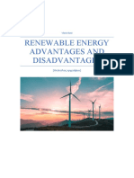 Renewable Energy Advantages and Disadvantages