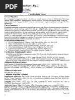 Dr. Parvez H Chaudhary, PH.D: Curriculum Vitae