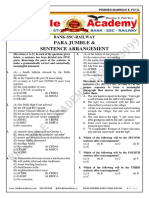Para Jumble & Sentence Arrangement