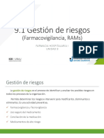 9.1 Gestión de Riesgos - FV y RAM