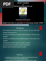 Mutation Breeding in Fruit Crops