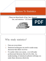 Introduction To Statistics