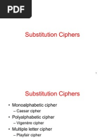 Substitution Ciphers