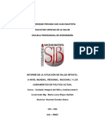 Informe Sobre Situacion de Salud