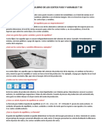 Punto de Equilibrio de Los Costos Fijos y Variables T 33