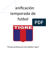 Planificación Temporada de Futbol