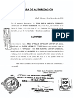 Carta de Autorización