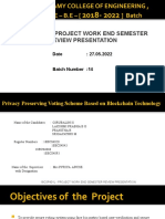 End Semester Review Ppt-Batch 14