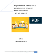 LKPD Bahasa Indonesia Kelas Ix