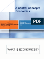 PTE Mikro - 1 - Basic Concepts of Economics