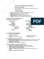 Tema 2 LA COMUNICACIÓN PRESENCIAL EN LA EMPRESA