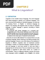 What Is Linguistics?: 2.1 Definition