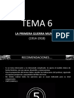 Tema 6 La I Guerra Mundial