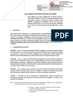 Señor Presidente Del Jurado Electoral Especial de Huari