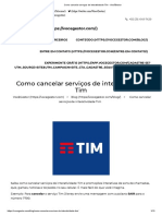 Como Cancelar Serviços de Interatividade Tim