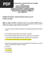 Segunda Evaluacion Primer 50% TT 2020 Con Respuestas 2