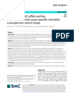 Consumption of Coffee and Tea With All-Cause and Cause-Specific Mortality: A Prospective Cohort Study