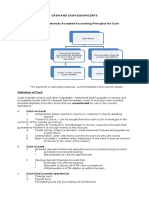 Cash & Cash Equivalents, Lecture &exercises