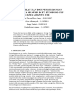 Analisis Pelatihan Dan Pengembangan Sumber Daya Manusia Di PT