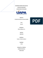 Evaluación Psicométrica de La Personalidad TAREA #1