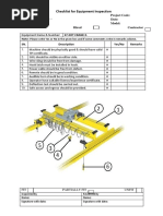 EOT Crane Safety Inspection Checklist