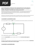 Leyes de Kirchhoff y Método de Mallas. Resolución de Circuitos Eléctricos Ingelibre