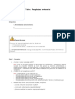 Taller - Propiedad Industrial (Conceptos y Caso)