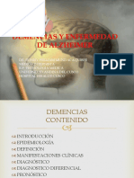 Demencias y Enfermedad de Alzheimer