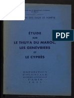 Etude Sur Le Thuya Du Maroc, Les Genévriers Et Le Cyprès