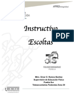 Instructivo de Escoltas Telesecundarias Federales