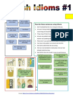 English Idioms 1 Idiomatic Expressions Conversation Topics Dialogs Fun Activities Games I - 133448