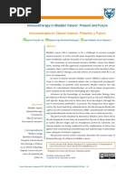 Immunotherapy in Bladder Cancer: Present and Future: Inmunoterapia en Cáncer Vesical. Presente y Futuro