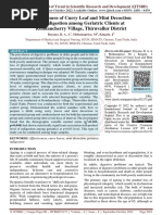 Effectiveness of Curry Leaf and Mint Decoction On Indigestion Among Geriatric Clients at Kondancherry Village, Thiruvallur District