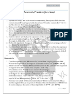 Magnetic Effect of Current (Practice Questions)