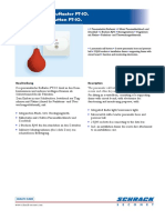 Pneumatischer Ruftaster PT-IO. Pneumatic Call Button PT-IO.: Beschreibung Description