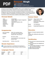 Deepak Singh Upated Resume