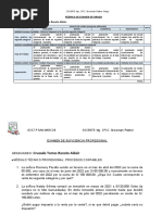 Rubrica para Examen de Grado