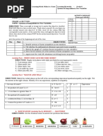 Activity Sheet - Systems of Inequalities in Two Variables