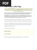 The Three Little Pigs English Literature (Movie Group)