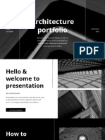 Black and White Minimal Architecture Portfolio Presentation