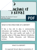 Structure of A Report Eapp 3