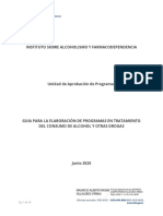 IAFA Guia para La Elaboracion de Programas en Tratamiento Del Consumo de Alcohol y Otras Drogas