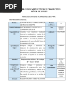 Ficha de Actividad 01 Agosto