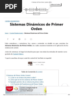 Sistemas de Primer Orden - (Octubre, 2022)