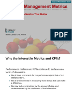 Facility Metrics That Matter