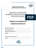 Prueba de Diagnostico de Ciencias Naturales