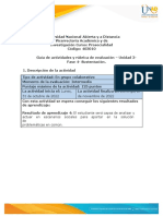 Guía de Actividades y Rúbrica de Evaluación - Unidad 3 - Fase 4 - Sustentación