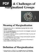 Issues & Challenges of Marginalization (Autosaved)