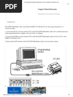 Connecting The RS-232 - PPI Multi-Master Cable and SIMATIC S7-200 Micro PLC